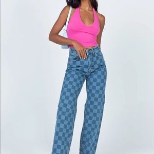 Ragged Priest Rook Checkered Blue Jeans